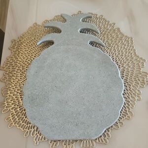 Pinapple Trivit Cutting Board Gray Tones Symbol Hospitality Lg Size Here